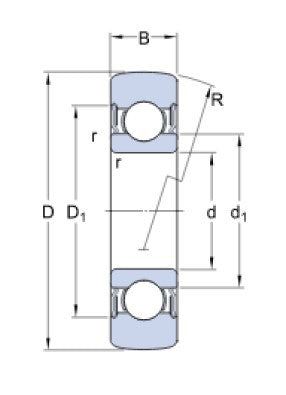 SKF 361203 R poulie à roulement