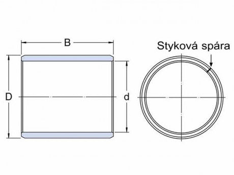 SKF PRM 657040 coussinet glissant, bande de bronze laminée