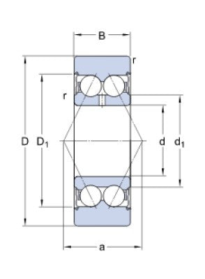 SKF 305704 C-2Z poulie à roulement