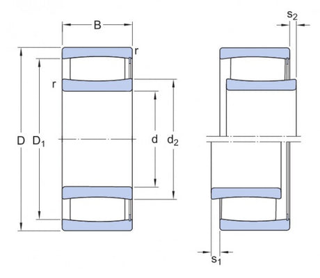 SKF C 2206 V roulement à rouleaux