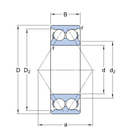 SKF 3304 ATN9/C3 roulement à billes à contact oblique