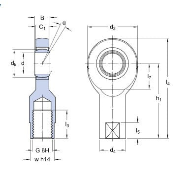 SKF SIL 17 C tête articulée