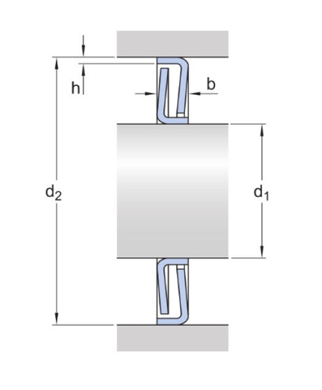 SKF Z 310 joint d'étanchéité en bague labyrinthique