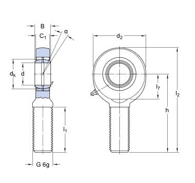 SKF SA 20 ES tête articulée