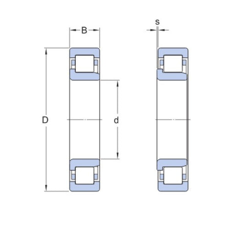 SKF NJ 130X240 TN/VA820 roulement à rouleaux
