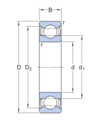 SKF 6024-2Z/VA208 roulement à billes