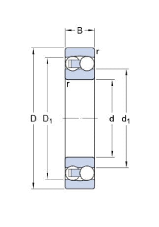 SKF 1412 M roulement conique
