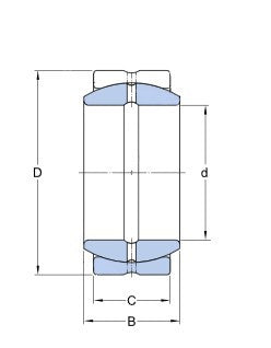 SKF GE 110 ES roulement à rotule acier-acier