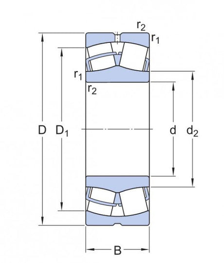 SKF 23228 CCK/C4W33 roulement à rouleaux sphériques