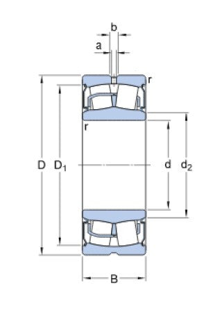 SKF BS2-2210-2RS/VT143 roulement à billes soudé