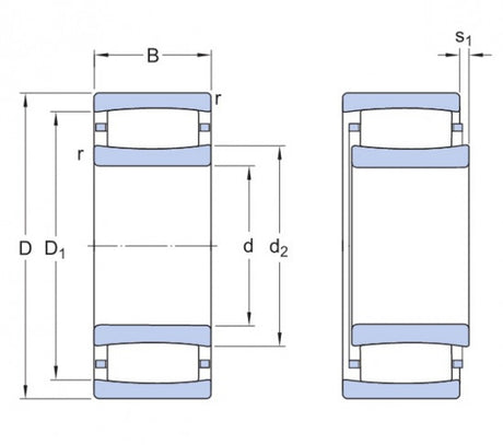 SKF C 3044 roulement toroïdal CARB