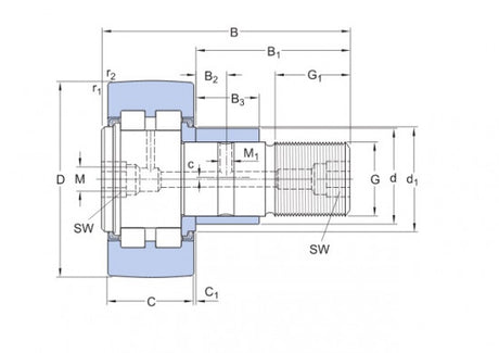 SKF PWKRE 90.2RS poulie de détection