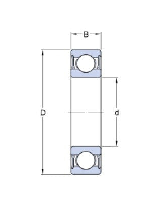 SKF 61813-2RZ roulement à billes