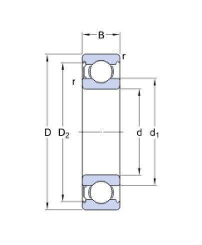 SKF 607-ZTN9/LT roulement à billes