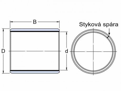 SKF PCM 303410 E coussinet glissant, acier-PTFE
