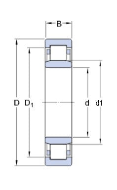 SKF NU 1006 roulement à rouleaux