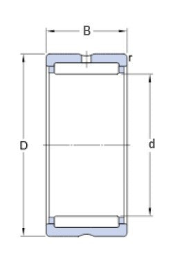 SKF NK 75/35 roulement à aiguilles sans bague intérieure