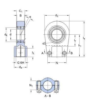 SKF SIR 20 ES tête articulée