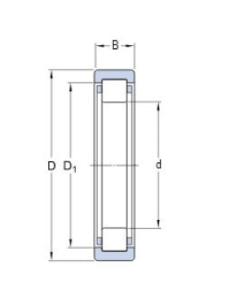 SKF RNU 203 ECP roulement à rouleaux