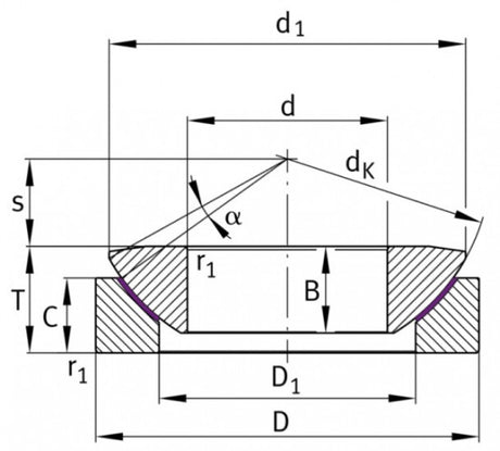 SKF GX 100 F roulement à rotule
