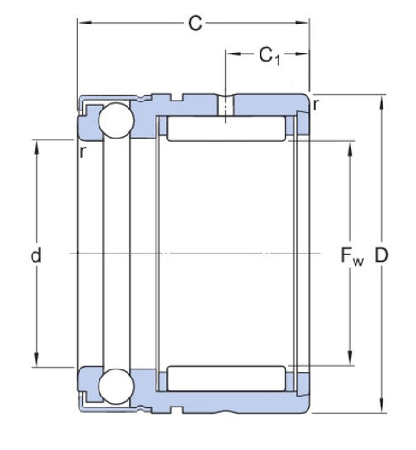 SKF NX 30 Z roulement à aiguilles combiné