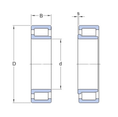 SKF NJ 2004 EV/C3 roulement à rouleaux