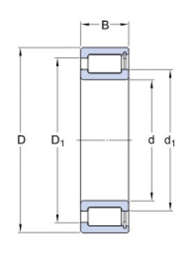 SKF NCF 2952 CV roulement à rouleaux